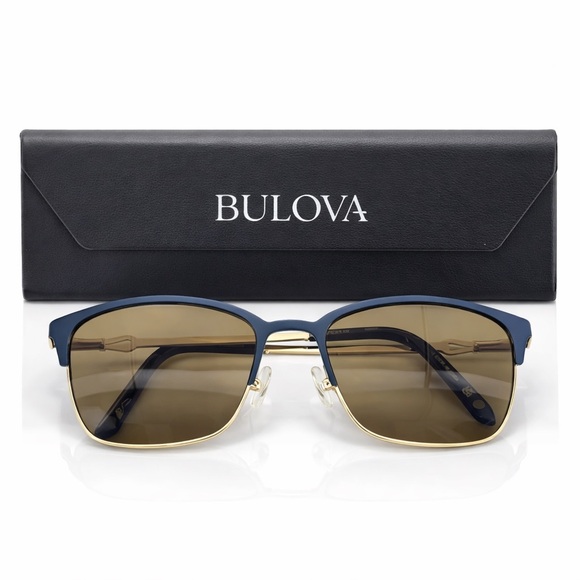 Bulova Navy and Gold Sunglasses rx